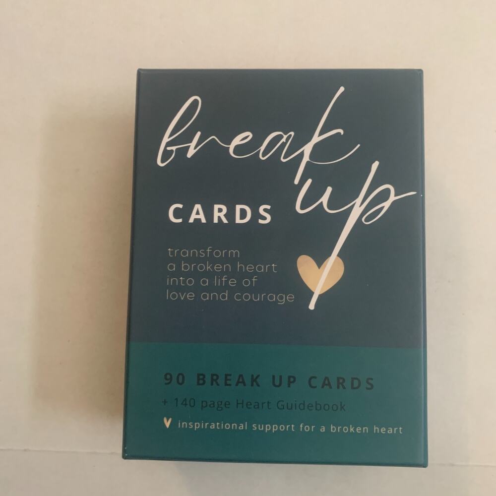 Break Up Cards 90 Break Up Cards + 140 Page Heart Guidebook Brand New In Box